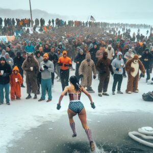 Crowded polar plunge event