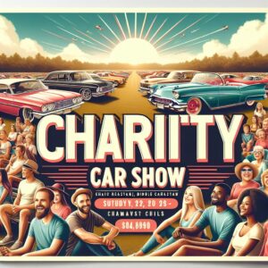 Charity car show poster