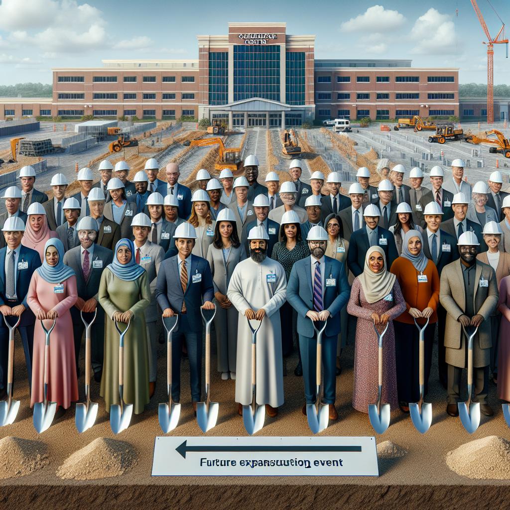 "Groundbreaking ceremony healthcare facility expansion"