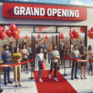 Wawa store grand opening scene