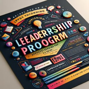 Leadership program application flyer