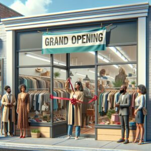 "Thrift Store Grand Opening"