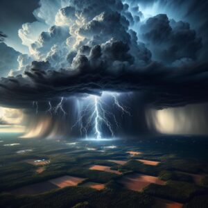 Thunderstorm over Eastern North Carolina