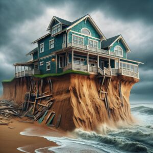 "Coastal home facing erosion"