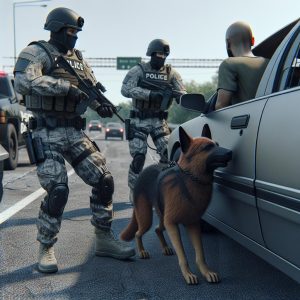 Police K-9 Traffic Stop