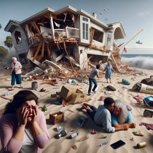 Beachfront Home Collapse