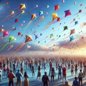 Colorful Kites Soaring