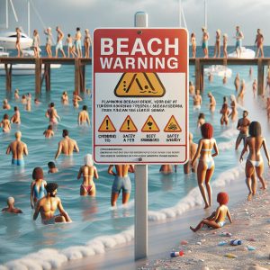 Beach Warning Sign