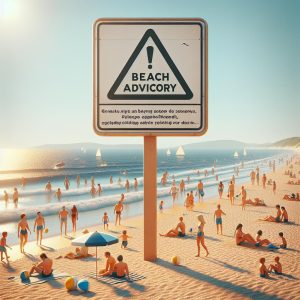 Beach Advisory Sign