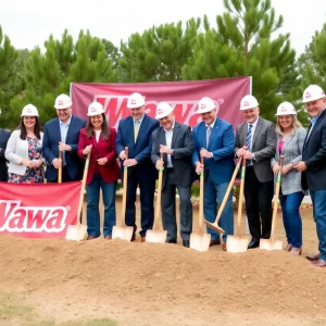 Wawa groundbreaking ceremony in Kill Devil Hills, North Carolina.