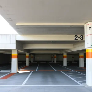 A clean and well-structured precast parking facility