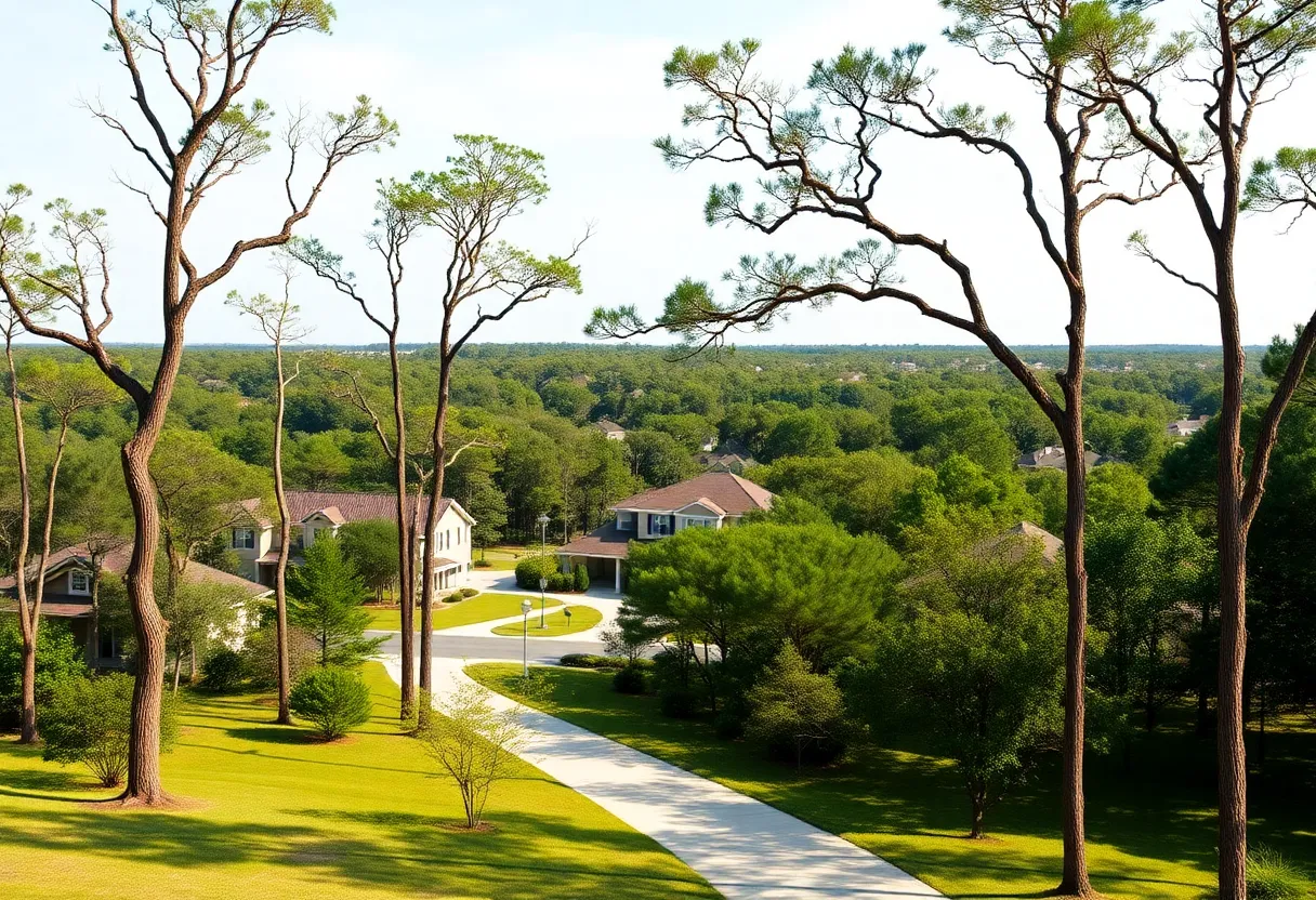 Beautiful homes in Water Oak Community surrounded by nature