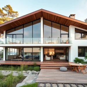 Modern coastal home named Falling Leaves in Southern Shores