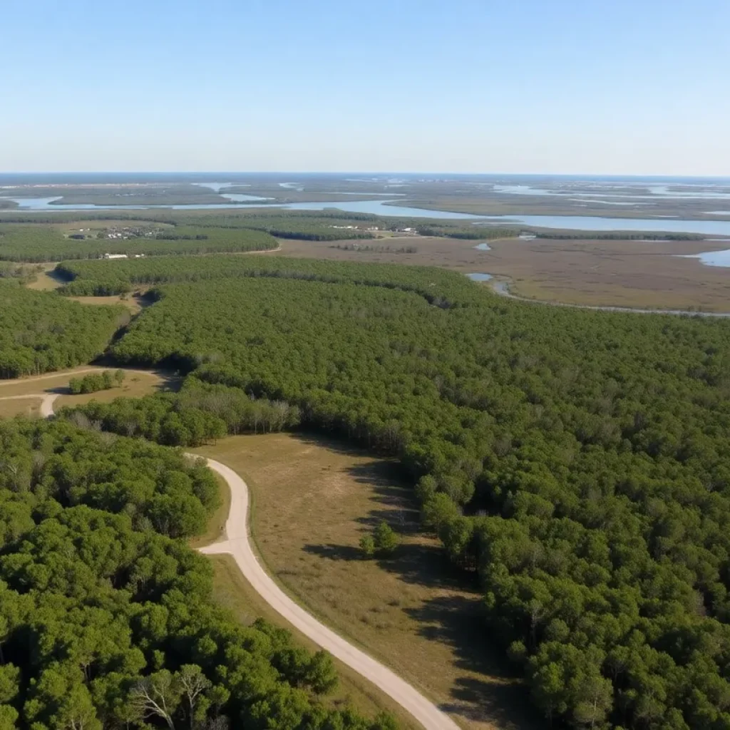 Natural landscape of Kitty Hawk, potential site for housing development