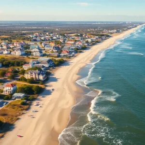 Beautiful beach scenery in North Carolina, ideal for retirement.