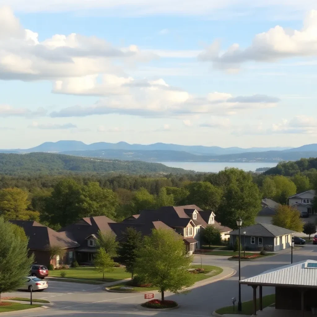 A picturesque landscape representing North Carolina's retirement towns