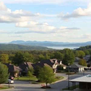 A picturesque landscape representing North Carolina's retirement towns