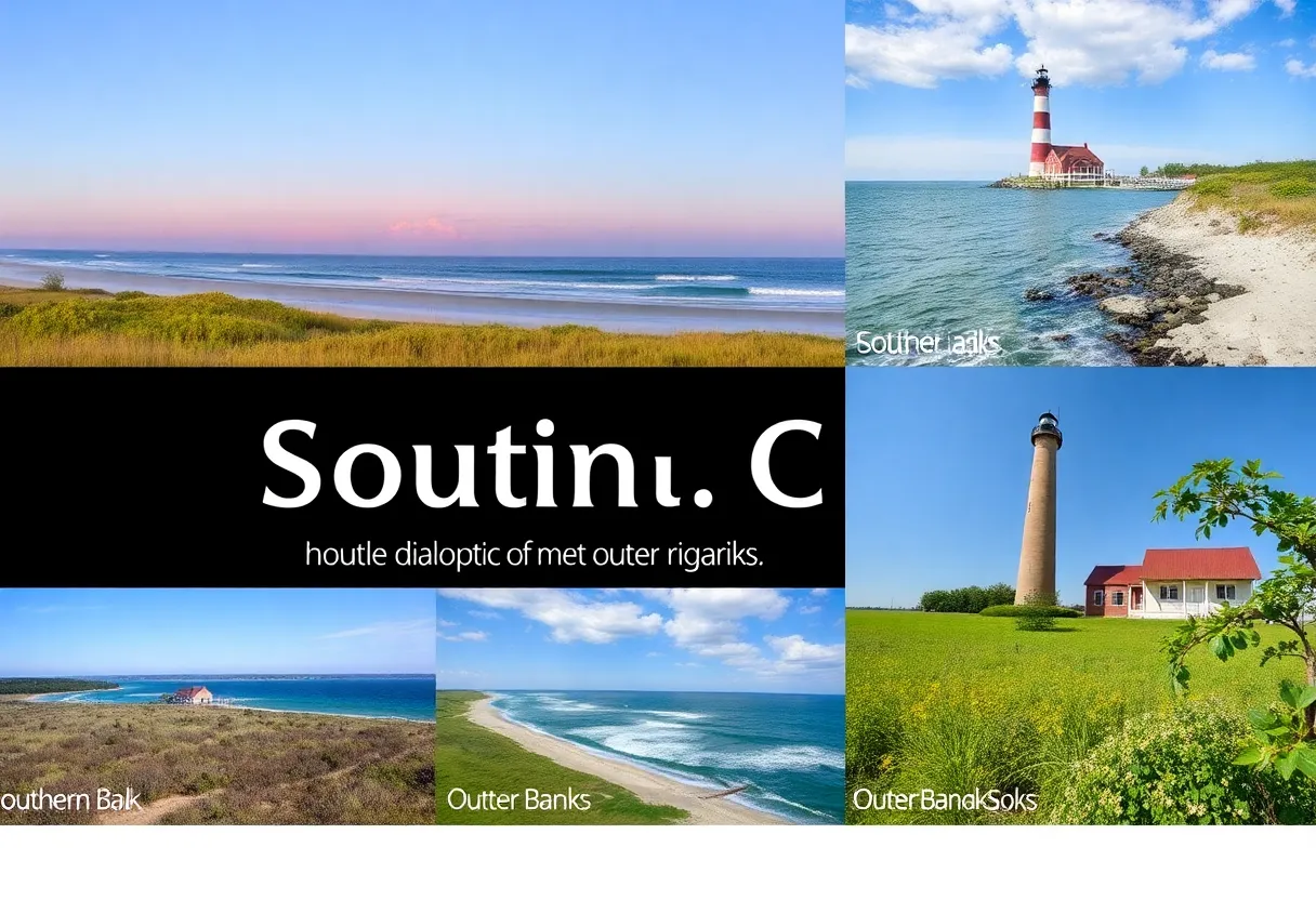 Scenic Collage of Southern and Outer Banks Landscapes