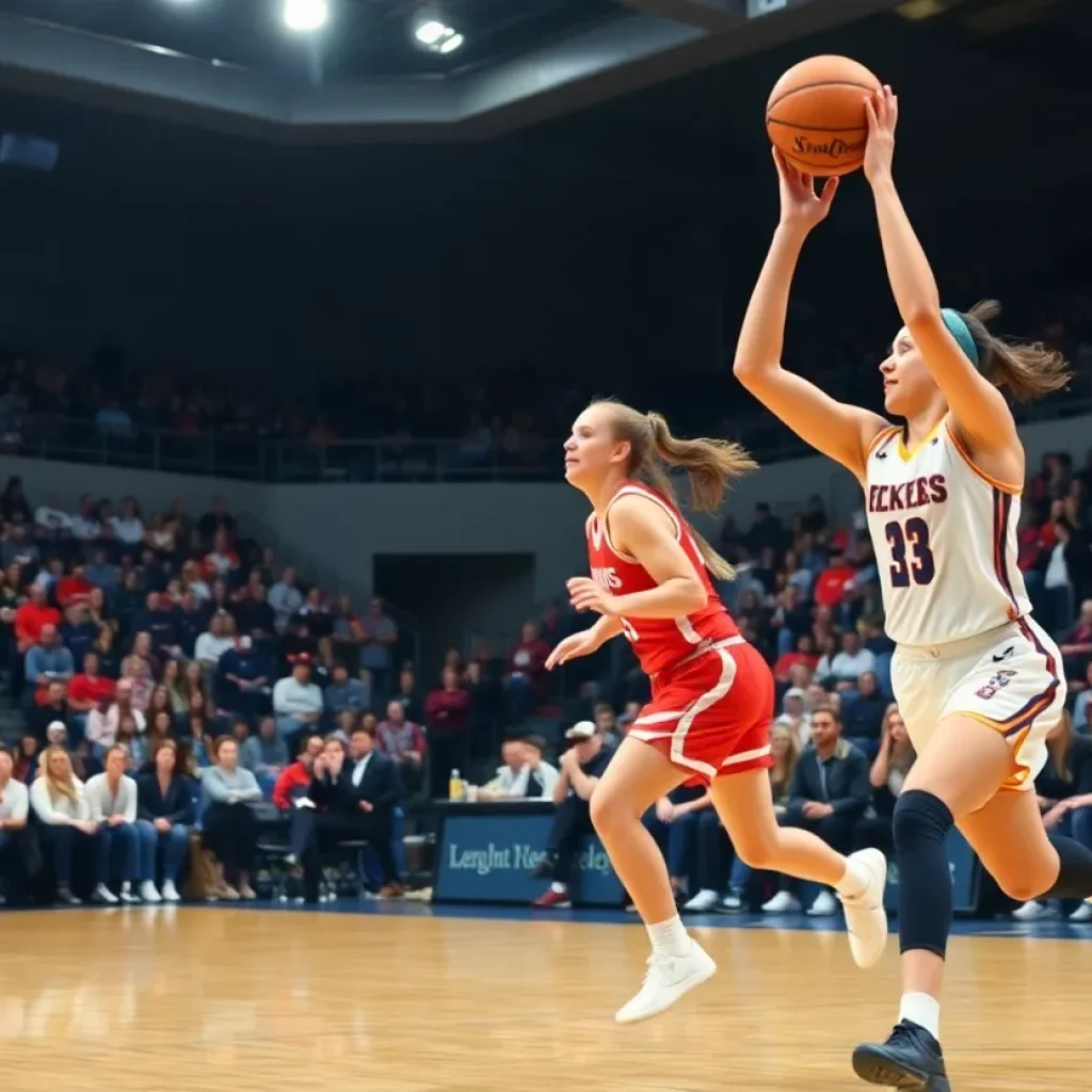 Temple Owls women's basketball teams in action during a game